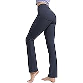 BUBBLELIME 29"/31"/33"/35"/37" Women's High Waist Straight Leg Yoga Pants Tummy Control Workout Pants with Pockets