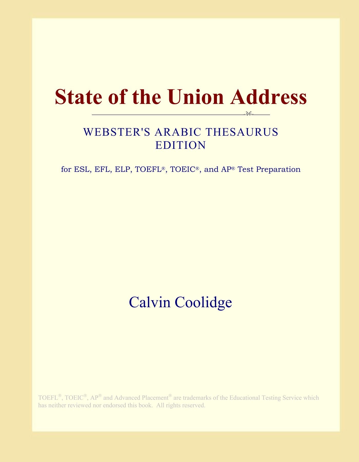 Amazon In Buy State Of The Union Address Webster S Arabic Thesaurus Edition Book Online At Low Prices In India State Of The Union Address Webster S Arabic Thesaurus Edition Reviews Ratings
