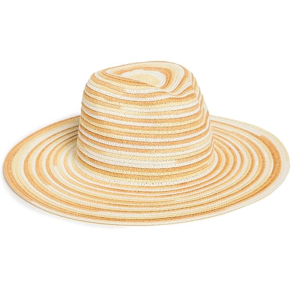 NWT Pineapple & Star Packable Sun Fedora – Multicolor Stripe – UPF 50+ (Medium) Pineapple&Star Unisex Amari Rainbow Fedora, UPF 50+ Beach  main image 3
