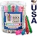 Boone's Mill | Rock Crystal Candy Sticks | Assorted - Red, Pink, Blue and Green | 36 Ct. Tub
