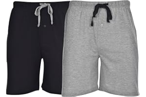 Hanes Men’s Sleep Shorts 2 Pack - Cotton, 7.5" Inseam, Athletic, Pajamas, Soft Loungewear, Pantalones Cortos