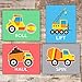 Boys Construction Trucks Set (Haul, Lift, Roll, Spin) Art Prints (Set of 4) - Unframed - 8x10s | Perfect for Little Builders' Rooms | Construction-Themed Artwork Featuring Trucks | Cute Wall Art