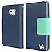 Galaxy S6 Case,By HiLDA,Samsung Galaxy S6 Wallet Case,PU Leather Case,Credit Card Holder,Flip Cover Case[Blue]