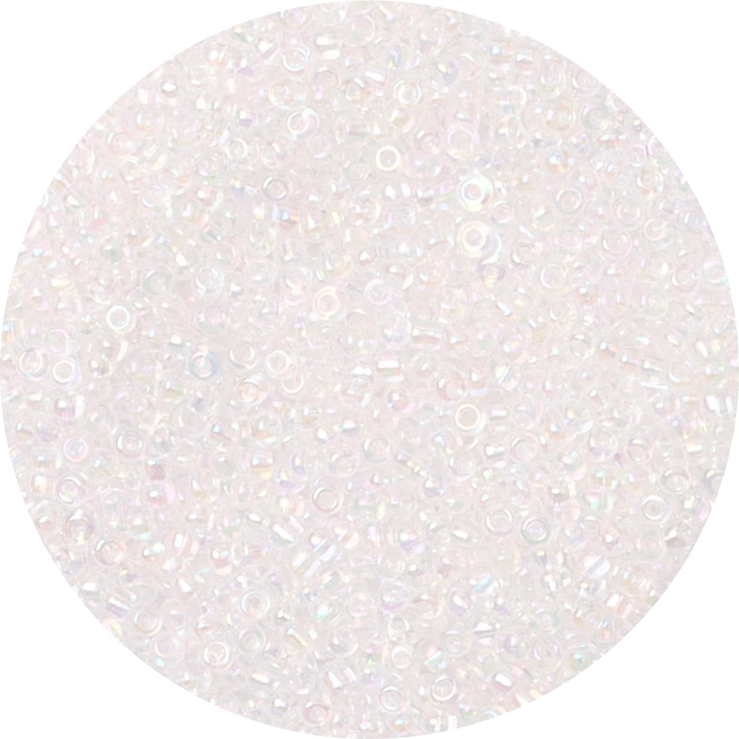 10000PCS 2mm White Seed Beads for Jewellery Making,Mini Glass Craft Beads for DIY Bracelet Necklace Earring Keychain and Crafting