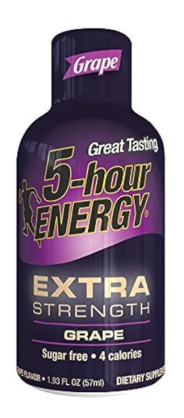 5 HOUR ENERGY DRINK SHOT, EXTRA STRENGTH GRAPE,...