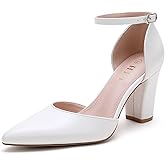 HKL Women's Closed Toe Pointed Toe Heels Pumps