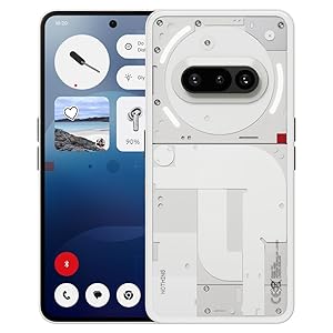 Nothing Phone (3a) 128 GB – smartphone con fotocamera anteriora da 32 MP, Ultra zoom 30x, ricarica rapida a 50W e 6.77″ Display AMOLED flessibile FHD+ – Bianco