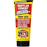 MPD Muffler Cement Putty, 16 oz Heat-Resistant Exhaust Sealer, Pack of 1 | Iron-Reinforced Formula | Helps Seal Cracks &amp; Holes | Easier Muffler &amp; Pipe Installation | Shop-Size Tube