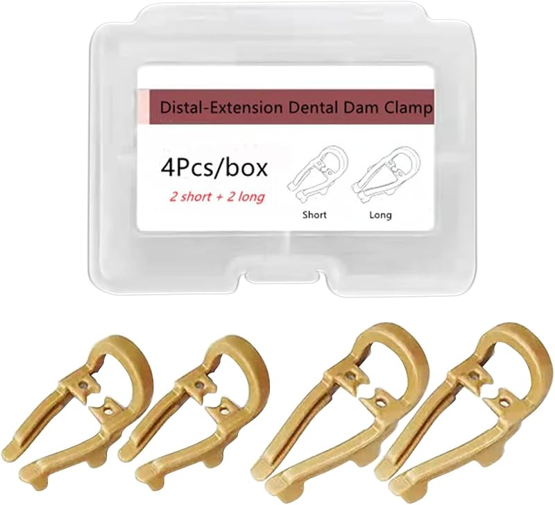 Windplusya Dental Rubber Dam Set Frame Clamps Stabilizing Cord 13 Pcs
