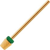 MIRACLE Nail Bits - 3/32" Backfill Cone Shape Flat End Nail Drill Bits for Manicure, Pedicure, Cuticle, and Gel Polishing (Coarse)
