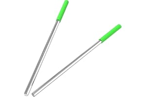 Blesseras Garage Door Torsion Spring Winding Bars with Non-Slip Handle, D1/2'' x L17.2'', 2-Pack, Lime Green