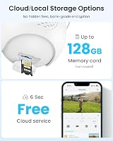 ieGeek 4G LTE Solar Security Camera Outdoor Wireless with SIM Card 2K Battery view 8
