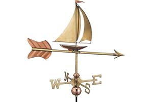 Good Directions Sailboat Cottage Weathervane with Roof Mount, Pure Copper