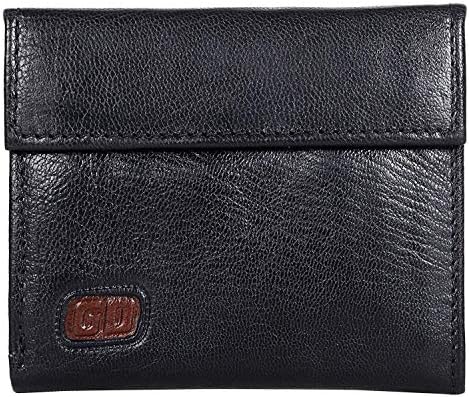 XSOURCE Genuine Leather Wallet Pure Leather Wallet Black Leather Wallet for Men Leather Hidden Belt Wallet Genuine Leather Unisex Pull Up Wallet for Travelling Purpose Real Leather Wallet Pure Leather Black Wallet