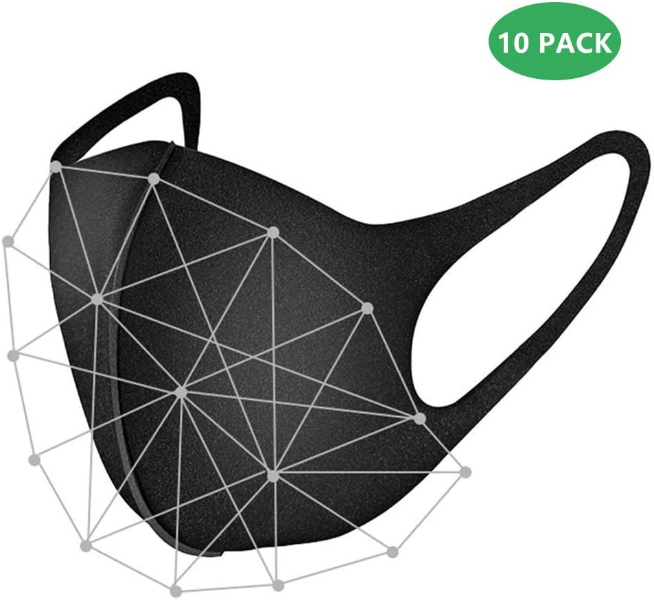 Leikance Air Cotton Face Mask Reusable Washable Breathable Safety Dust-proof Anti Haze Masks Black 3D Mask