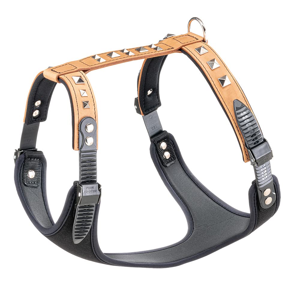 Ferplast Giotto Luxor Dog Harness, 50-70 cm/ 75-95 cm, Beige