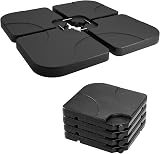 Denny International Set of 4 Cantilever Parasol Base Weights Square Shape view 3
