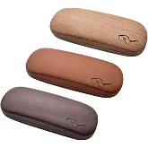 HSYMQ Hard Shell Glasses Case, Eye Glass Carry Case for Men Women, 3 Pack Eyeglass Sunglasses Cases