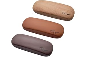 HSYMQ Hard Shell Glasses Case, Eye Glass Carry Case for Men Women, 3 Pack Eyeglass Sunglasses Cases