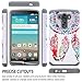 LG G3 Case, Starshop [Slim Armor] Hybrid Dual Layers Rugged Impact Advanced Armor Soft Silicone Cover with [Premium HD Screen Protector Included] (Dream Catcher)