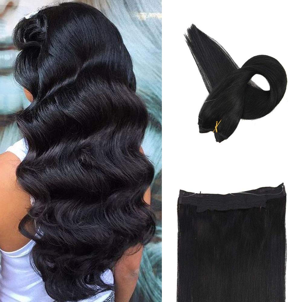 Amazon Com Fshine 14 Inch Halo Crown Hair Extensions With Fish