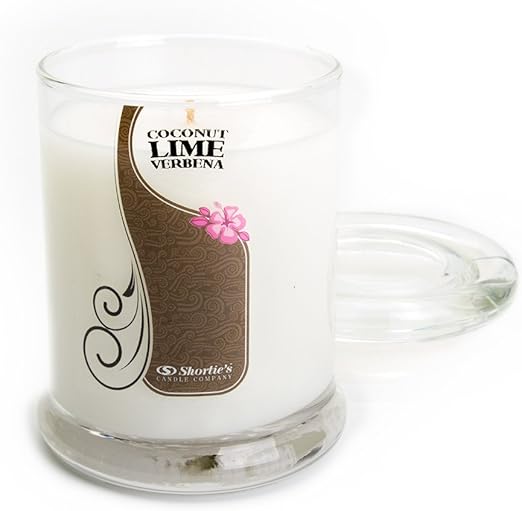 Amazon Com Coconut Lime Verbena Candle Small White 6 5 Oz