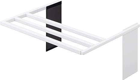 Amazon 山崎実業 Yamazaki マグネット伸縮洗濯機バスタオルハンガー タワー ホワイト 約w39xd32xh18cm タワー タオル掛け 置き棚 4873 収納用品 オンライン通販