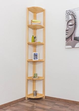 etagere d&rsquo;angle pin massif
