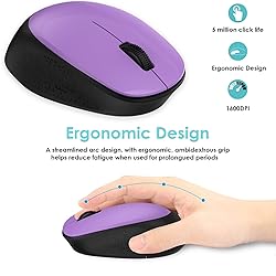 LeadsaiL Wireless Mouse for Laptop, 2.4GHz Silent
