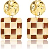14K Gold Plated Plastic Dangle Earrings for Women Jewelry