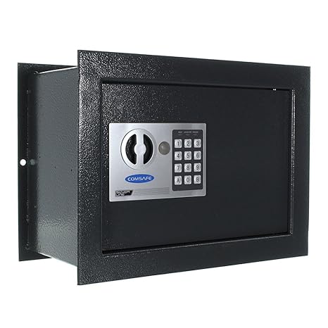 Rottner Wandtresor Wallmatic1 – modernes Elektronikschloss inkl. Notöffnung mittels Schlüssel – zum Einmauern