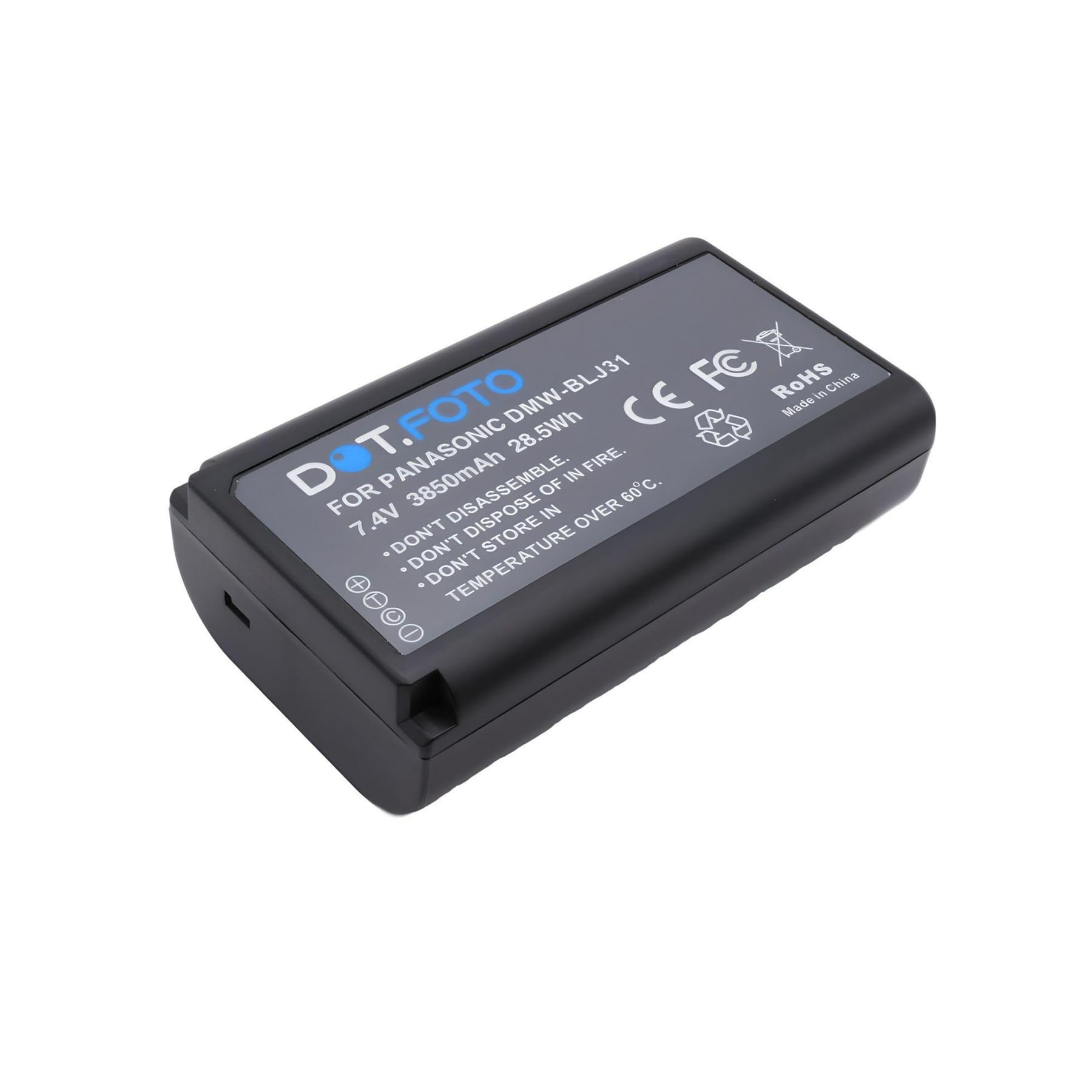 Dot.Foto DMW-BLJ31 Premium High Capacity 7.4v / 3850mAh Rechargeable Battery for Panasonic Lumix DC-S1, DC-S1R