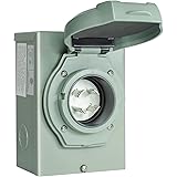 Rophor 30 Amp Generator Power Inlet Box, NEMA L14-30P Power Inlet Box for 4 Prong Generator Cord, 125/250 Volt, 7500 Watts, W