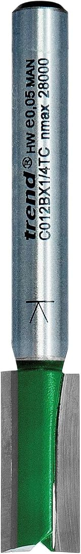 Trend Trend CraftPro Straight Router Cutter Bit 1/4 in Shank 9mm Dia view 2