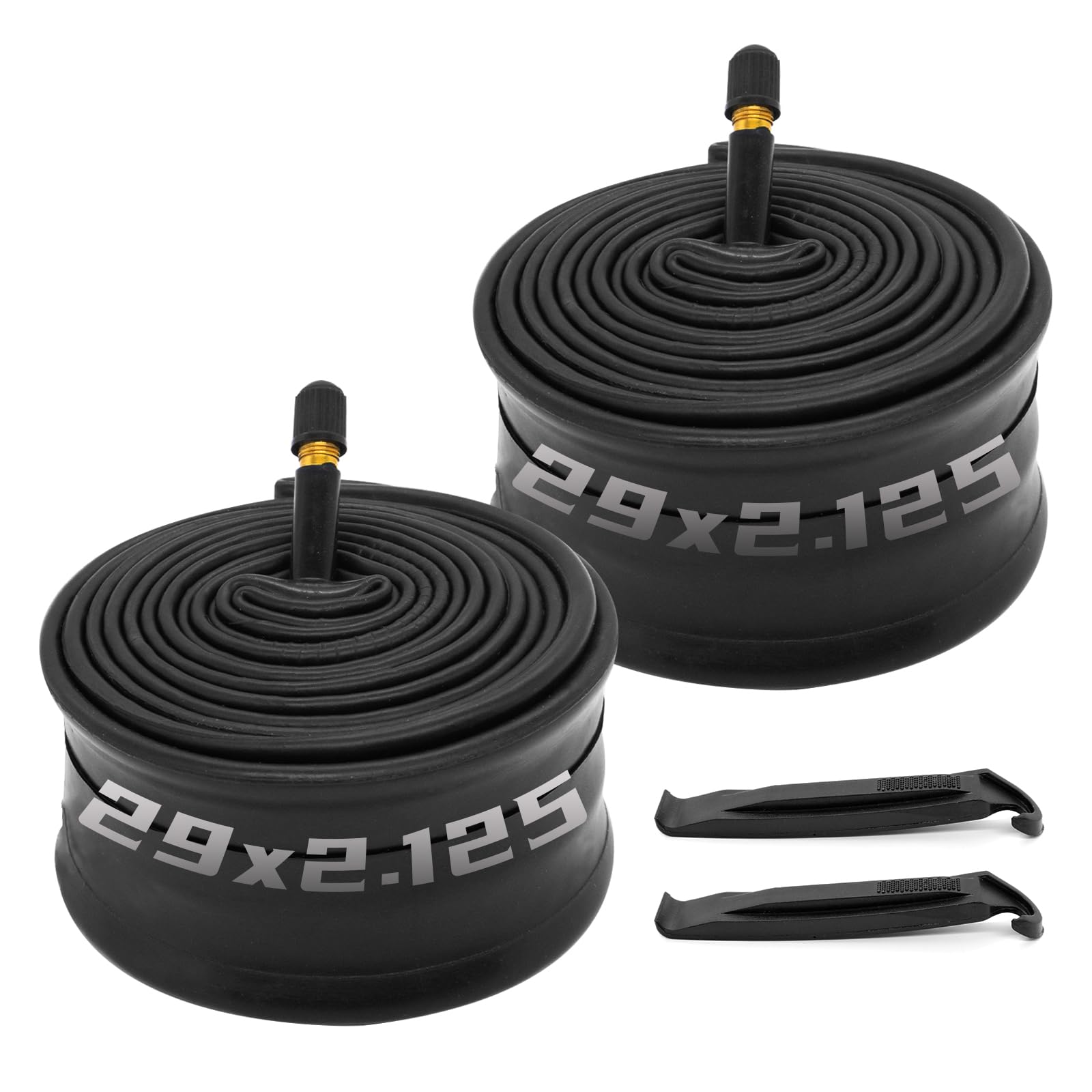 Photo 1 of (2-Pack) 29x2.125/2.40 Bicycle Inner Tubes 29x1.95 Tube 29 inch Bike Tubes