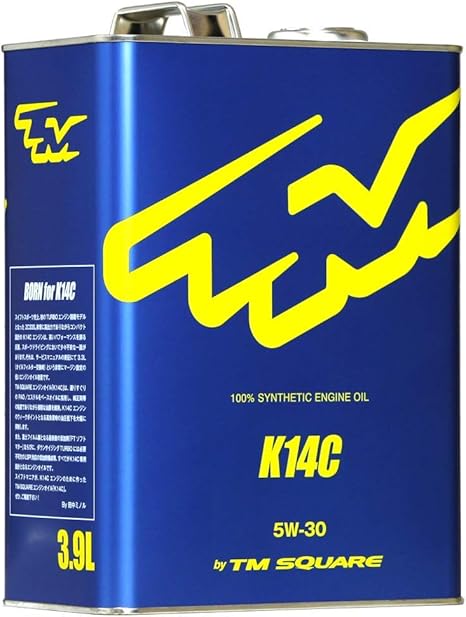 Amazon Tm Square Tmスクエア スイフトスポーツzc33s専用エンジンオイル K14c 100 化学合成油 Pao エステル 5w 30 3 9l Tmol V 車 バイク 車 バイク