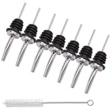 Bar Pour Spouts Liquor Bottle Pourers Stainless Steel Wine Pourer Spout Pack of 7