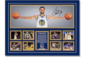 MENKARWHY Stephen Curry Signed Poster For Kids Room Bedroom Wall Decor-Basketball Superstar Posters Canvas Art Print Picture For Teen Boy Fans Birthday D3gifts