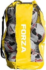 FORZA Premier Ball Carry Bag Drawstring 12 Ball Capacity Yellow