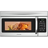 30" Over the Range Microwave Oven, ThermoMate 1.7 Cu. Ft. Capacity Microwave Over the Stove with One Touch, 1000 Cooking Watts, 300 CFM, 10 Power Levels, LED Lighting, Stainless Steel