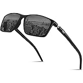 kunqun Polarized Sunglasses Men - Lightweight TR90 Sunglasses With UV400 Protection For Driving Fishing Golf