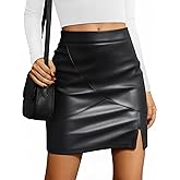 LILLUSORY Leather Skirt Pencil Skirts for Women Trendy Fall 2026 Going Out Outfits Date Night