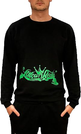 sudadera negra sin capucha