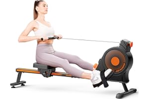 YGZ Rowing Machines for Home - Magnetic/Water Rowing Machine with Upgrade 16 Resistance Levels, Max 350 LB Weight Capacity, LCD Monitor and Comfortable Seat Cushion