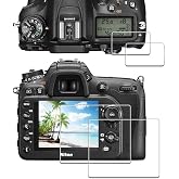 iDaPro Screen Protector for Nikon D7200/D7100, 9H Tempered Glass | 2 Glass + 2 Top Screen + ABS Box. 9H Hardness, Anti-Scratch, Anti-Bubble, HD Clarity, Anti-Fingerprint, Anti-Glare