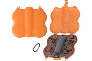 FSIDIWT Neo 2 Carrying Case, Portable Travel Case Protective Compact Storage Bag for DJI Neo 2 Drone Accessories (Orange)
