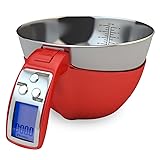 Fradel Digital Kitchen Food Scale with Bowl
