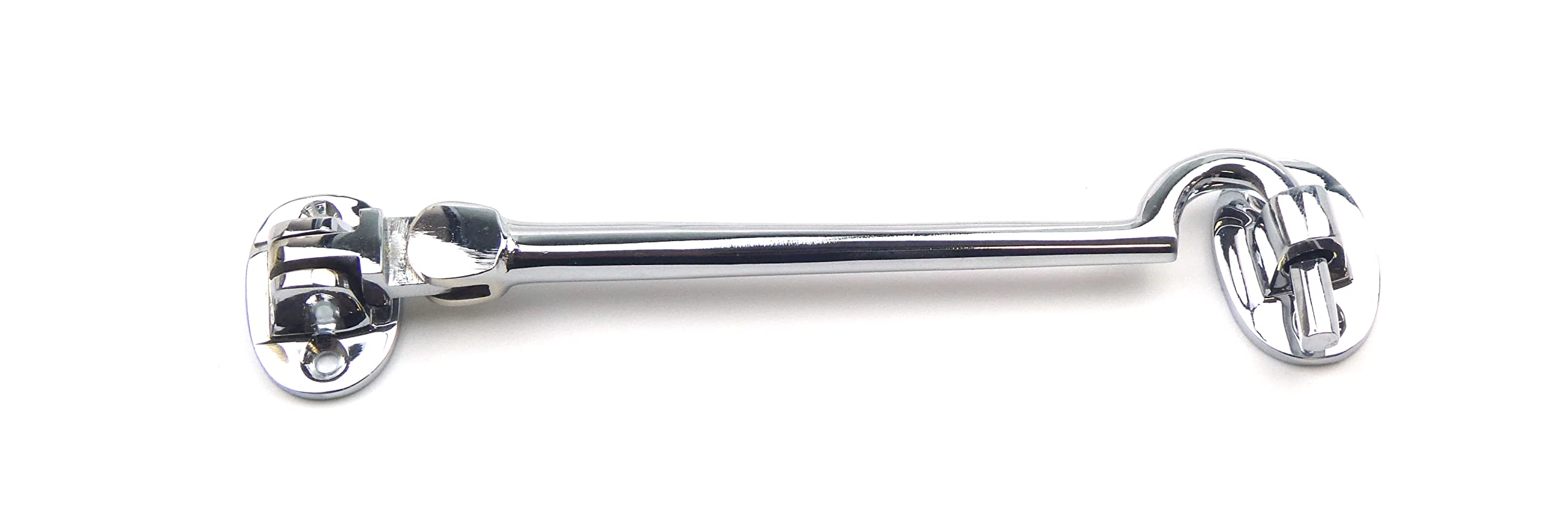 Polished Chrome on Solid Brass Cabin Hook 150mm
