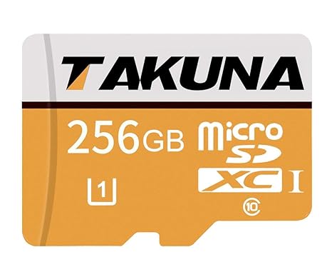 TAKUNA MicroSD-SDXC-Karte mit 128 GB / 256 GB / 400 GB High-Class-Klasse 10 Micro-SD-Speicherkarte mit SD-Adapter(256GB)