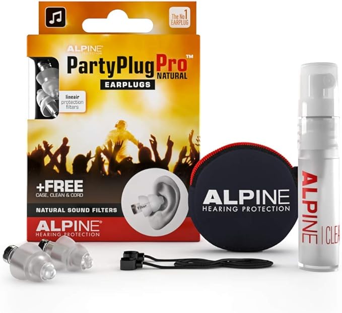 Alpine PartyPlug Pro Ear Plugs Hearing protection for Parties, Music